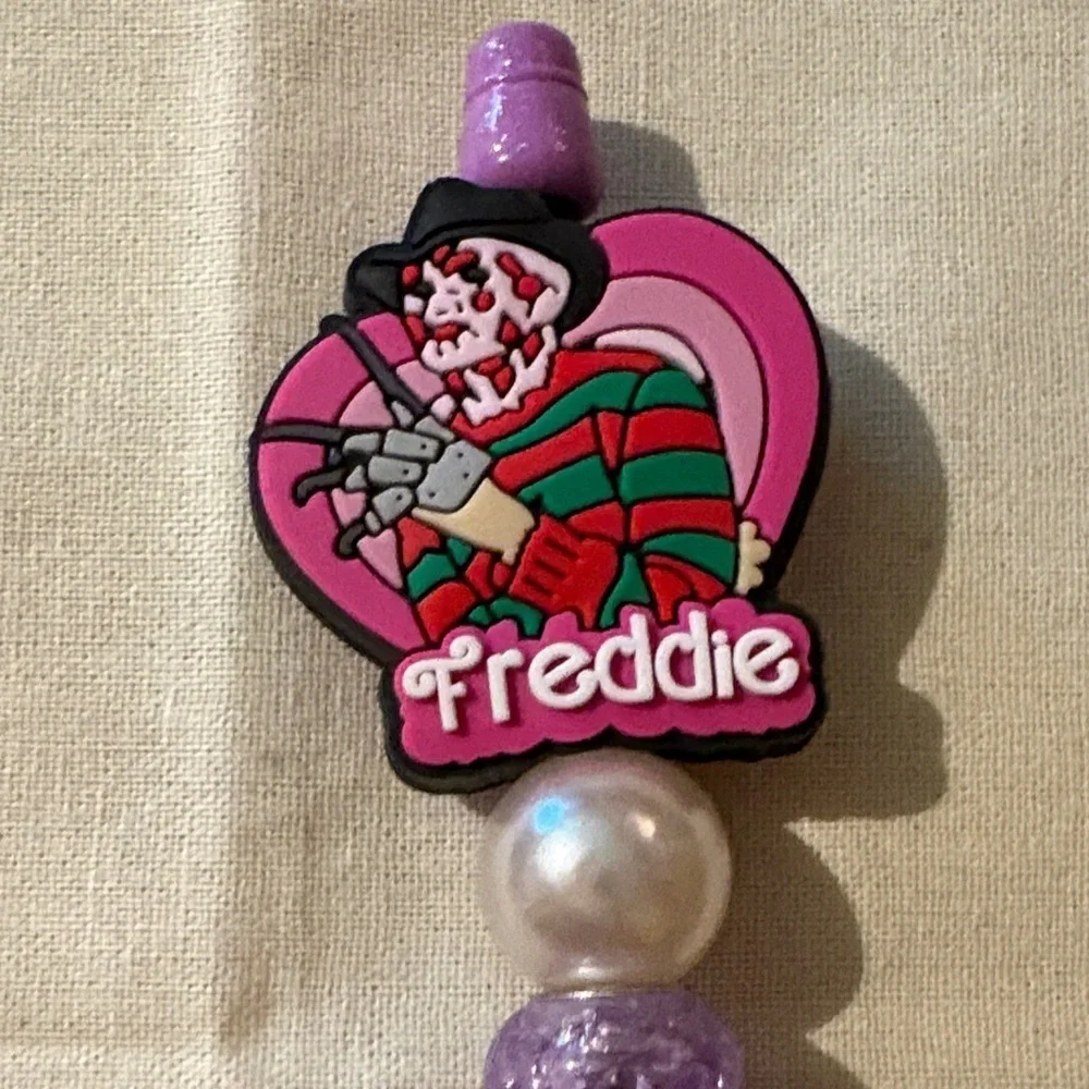 Fun Character-Themed DIY Pen Set with Black and Purple Accents #2